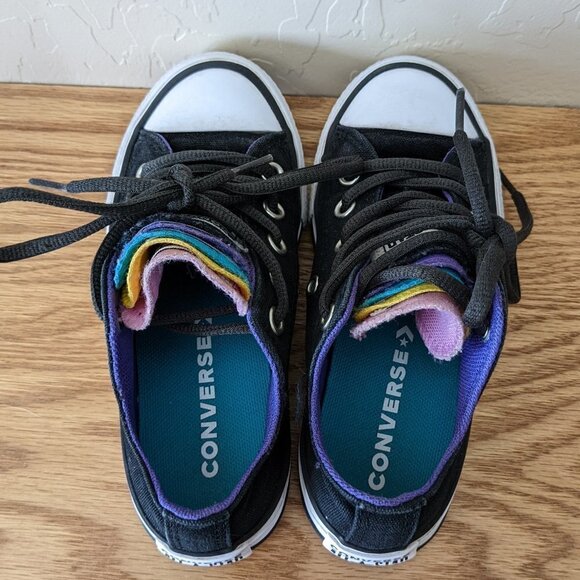 Converse All Star Low Top Rainbow Tongue - Picture 4 of 8